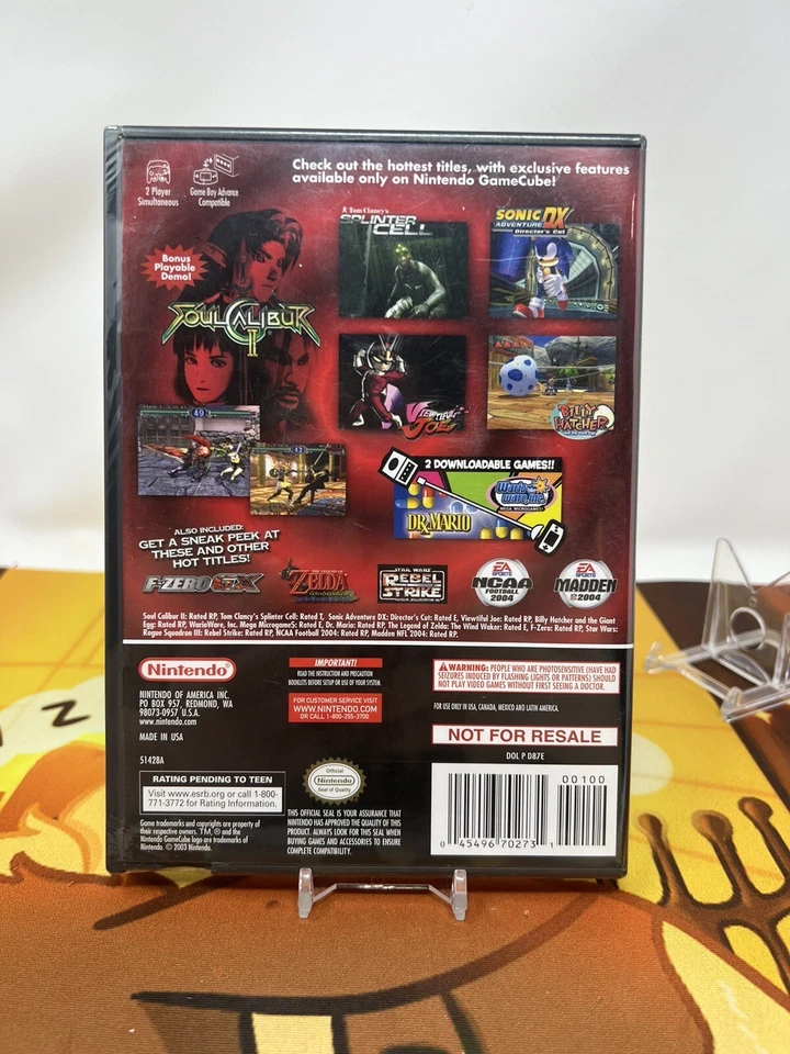 Nintendo GameCube Game Cube Preview Disc 2003 BRAND NEW FACTORY SEALED No Tears - Image 2 of 4