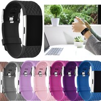 Soft Flexible Silicone Wristband Fitbit Charge Replacement Band 10 Colors Unisex Soft Flexible Silicone Wristband Fitbit Charge Replacement Band 10 Colors Unisex