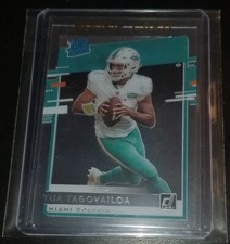 2020 Tua Tagovailoa RC Panini Chronicles Clearly Donruss Rated Rookie #RR-TT 