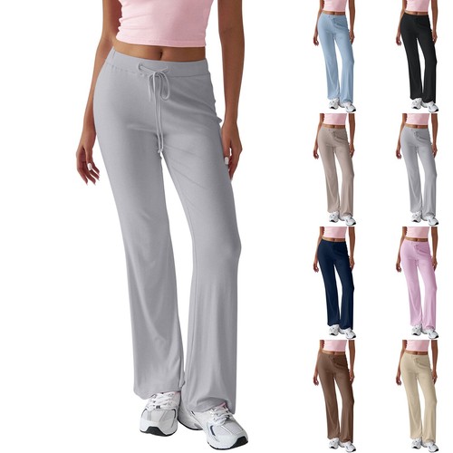 Women's Winter Sweatpants Solid Color Casual Pants Women's Fleece Sweatpants