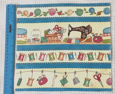 Fabric panel/Picture Block/Remnant  Patchwork/Craft/Quilting  'Sewing'