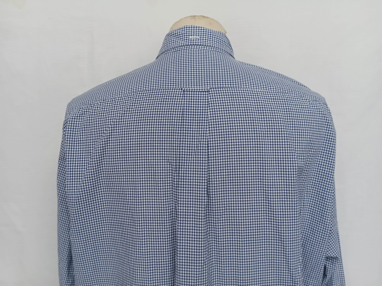 Faconnable Button Down Dark Blue Gingham Cotton M… - image 6
