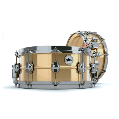 DS Drum 46343 Nahtlose Metal Snare Serie 14'''' x 6'''' Messing Snare Drum