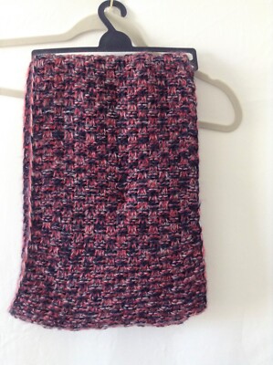 NAUTICA Women's One Size Piece Set Navy, Red Knit Hat Infinite