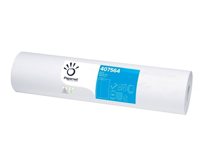 Lenzuolino Medico Professionale 6 Rotoli 60cm x 69m 2 Veli Pura Cellulosa