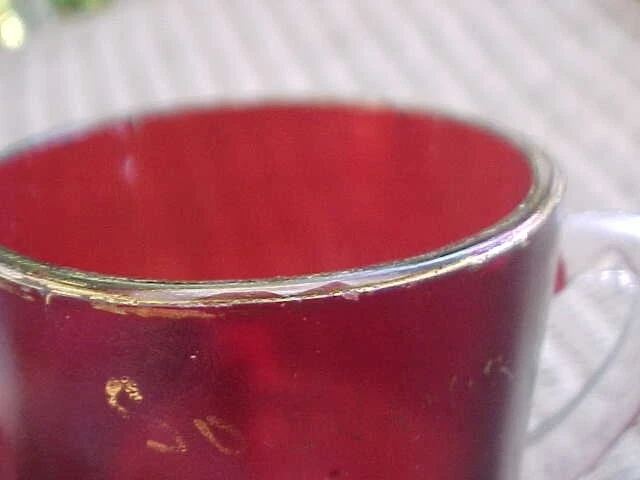 RUBY STAINED GLASS, MUG, SOUVENIR MATTOON ILLINOIS - Image 4 of 4
