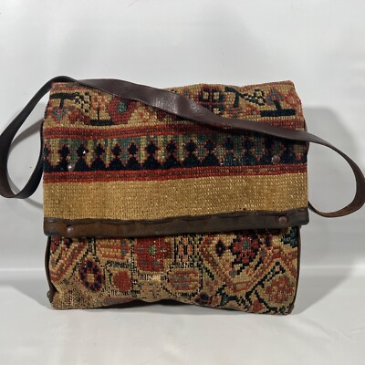 Vintage Rare Bag Carpet Bag Purse 70’s The Berkeley Bag Boho Woven Tapestry  Flaw
