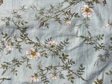RARE RALPH LAUREN Vintage 1 EURO Pillow SHAM Inverness FLORAL Sage FLOWER Blue
