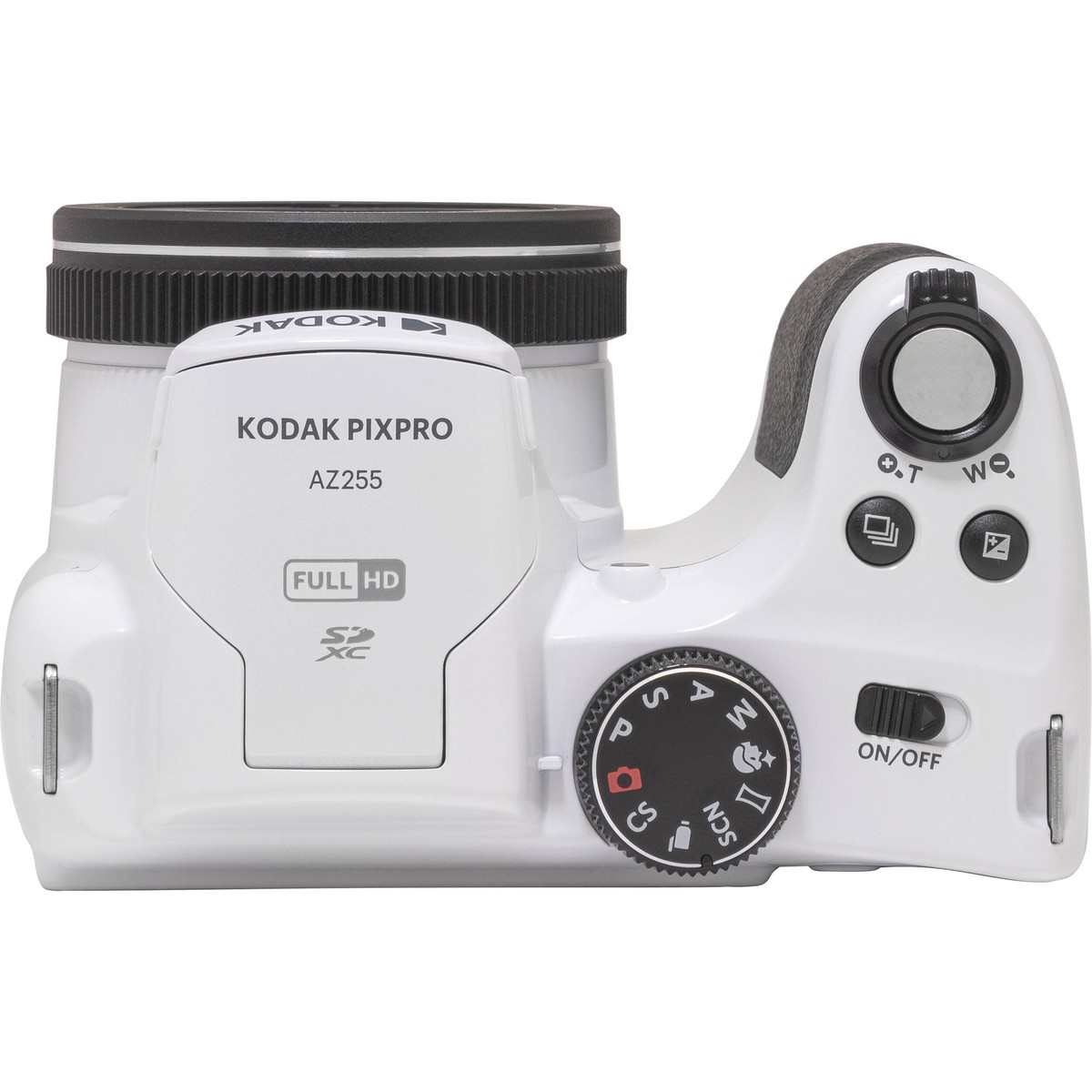 Kodak PIXPRO AZ255 Digital Camera (White) + SanDisk 32GB Memory