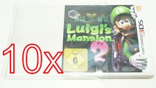 10 X Klarsicht Schutz Hülle Nintendo 3DS Spiel Verpackung OVP 0,3 mm Dünn