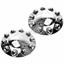 Chrome 19.5" Wheel Center Hub Caps For 05-19 Ford Super Duty Dually - 10 Lug