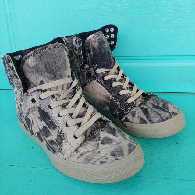 vans acid wash denim shoes