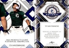 TY SOUTHISENE Rookie 2023 Leaf Perfect Game RC #97 BLUE PR 25