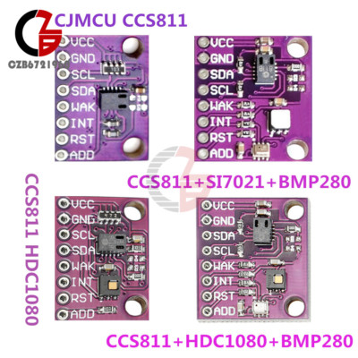 CCS811+SI7021+HDC1080+BMP280 Carbon Monoxide Temperature Humidity Air Gas Sensor