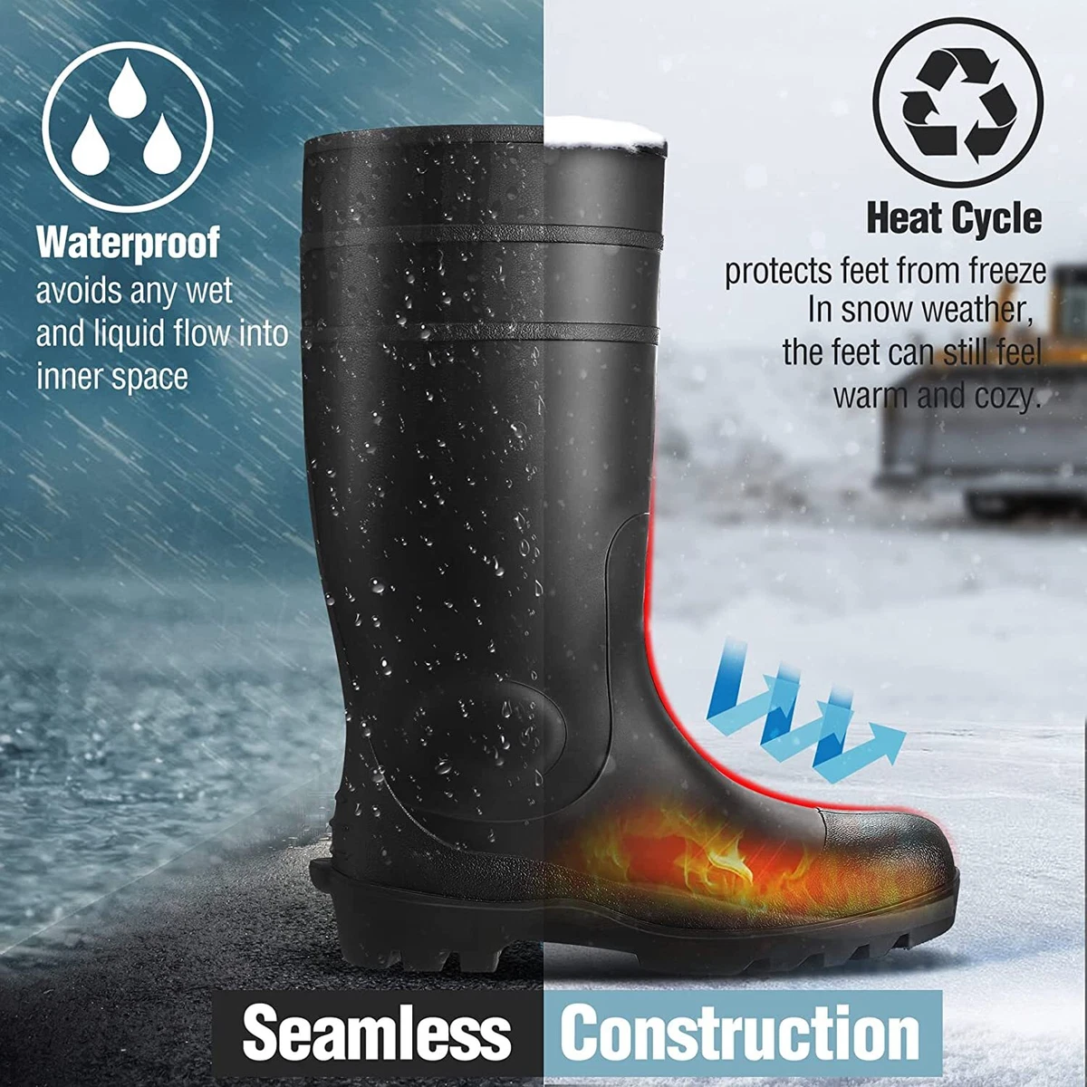 Construction rubber boots sale