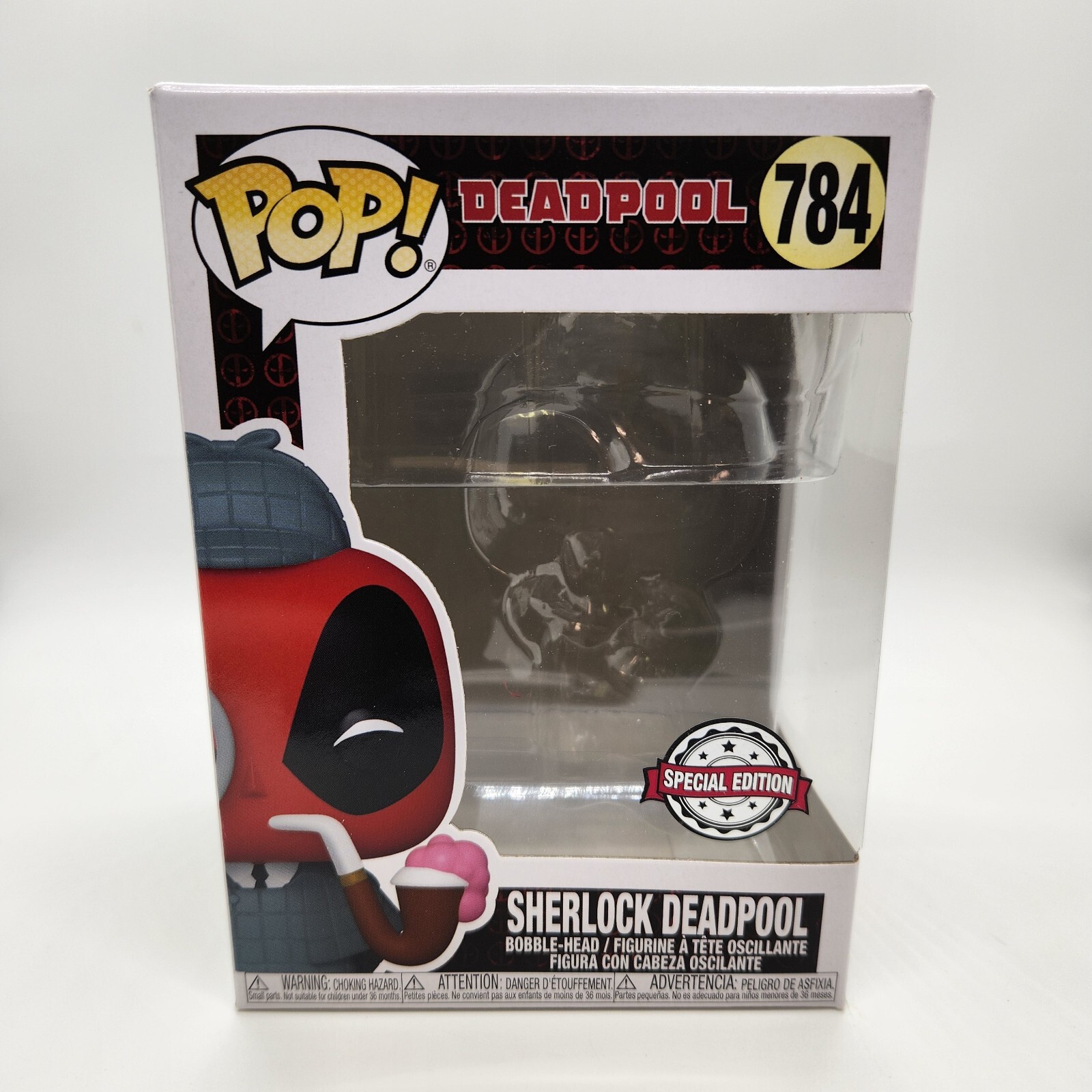 Funko Pop! Caja De Repuesto Sherlock Deadpool #784 (Pegatina De Edición Especial)