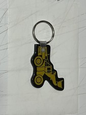 Vintage Keychain MICHIGAN L320 Key Ring Fob Loader Tractor USA Made