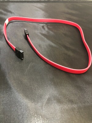 57.5cm 24'' long Flat SATA Cable Serial ATA SSD Hard Drive, Red