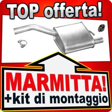 Silenziatore Posteriore per FORD FOCUS 1.6 16V 1998-2004 Marmitta