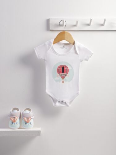 Air Balloon Print Combo of 3 Organic Cotton Rompers 1Onesie1s 1 to 3 Months - Picture 1 of 7