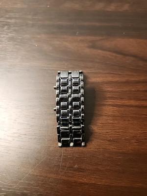 Gadgets & Gear Sub Zero Blue Steel LED Faceless Watch 