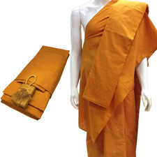 Thai Buddhist Monk Priest Theravada Full Robe Set 7pcs. Large Ordaining Laos