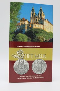 PRAGER: Österreich 10 Euro 2007 Stift Melk Silber [N14]#k