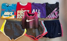 Nike Girls Size 5/6 Lot Of 8 - 4 Are Drifit - Shorts And Shirts