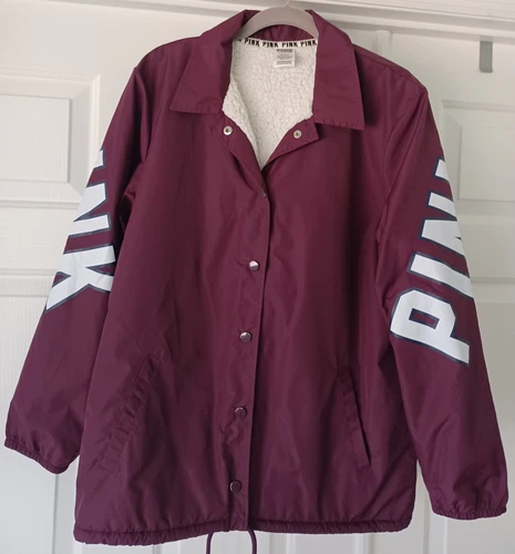 UNDERCOVER Giacca a vento Victoria's Secret ROSA pelliccia taglia M colore marrone