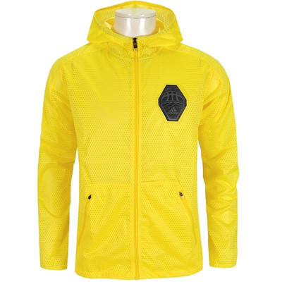 Adidas ClimaStorm Jacke Herren Windbreaker Regenjacke Windjacke Basketball gelb