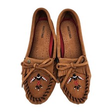 Minnetonka Thunderbird Animikii Beaded Moccasins Size 10
