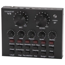 V8 Sound Card Audio Set Interface External Usb Live Microphone Sound Card4489