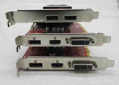 LOT OF 3 Dell AMD 01MPR3/W2100 Video Graphics Card