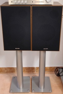 Sharp CP-30 HW 2-Way Speaker System & NorStone Stylum Ständer 4Ohm 45/75Watt
