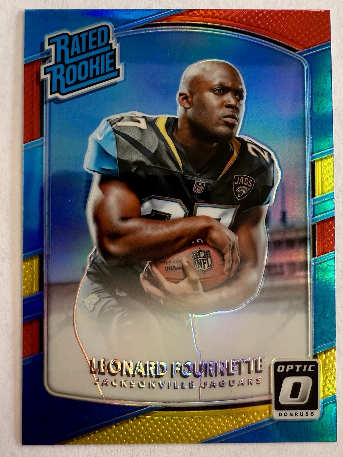Leonard Fournette Panini Donruss Optic #169 Red/Yellow