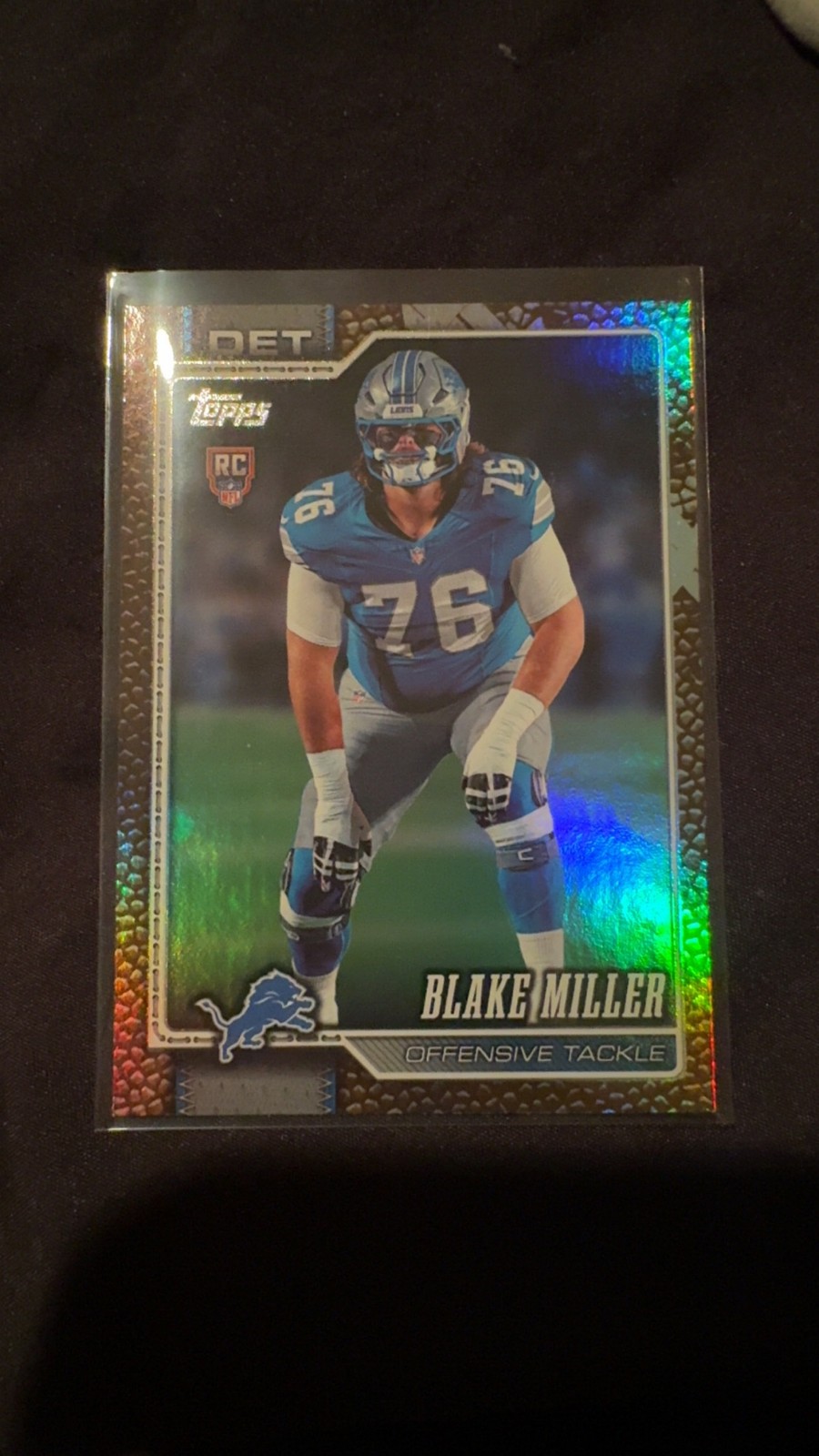 2026 Topps Flagship #380 Blake Miller Football Leather Foil