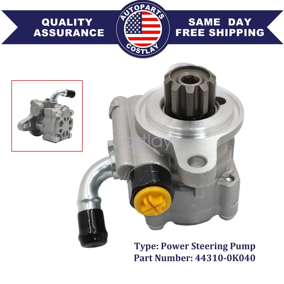 Power Steering Pump Vane Pump Assembly Fit For Toyota Fit For Hilux L4