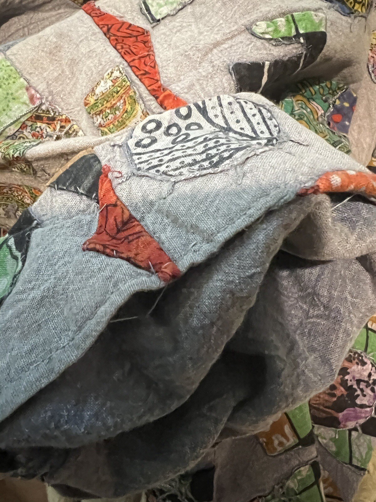 Orvis Jacket Patchwork  Elephants Native Indian S… - image 8