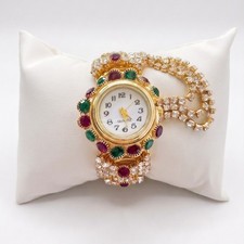 US STOCK LA Cute Women's Luxury Crystal Bracelet Watch Adjustable Rhinestone