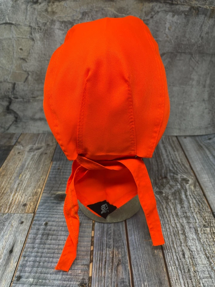 Zan Headgear Z142 Alta Visibilidad Naranja Flydanna Envoltura para la Cabeza Motociclista Ciclismo Seguridad Calavera Gorra Foto 4 de 4