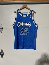 VTG Nick Anderson 25 Orlando Magic NBA Champion Jersey Blue Mens