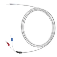 Hilitand K Type Thermocouple,PTFE K Thermocouple 2 Wire Silver 