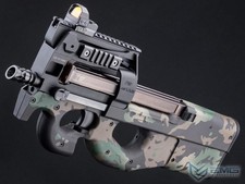 EMG KRYTAC FN Herstal P90 Airsoft AEG Training Rifle w/ Custom Cerakote BLK CAMO
