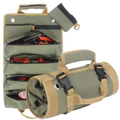 Werkzeugtasche zum Aufrollen, robuste Werkzeugrolle, Aufbewahrungstasche,