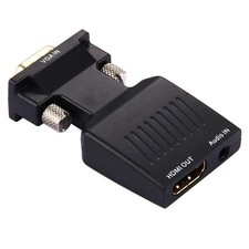 VGA to HDMI Converter with Audio, 1080P Output for HDTV/Monitor/Projector