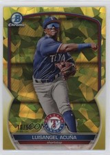 2023 Bowman Chrome Sapphire Edition Prospects Yellow 16/50 Luisangel Acuna nd3