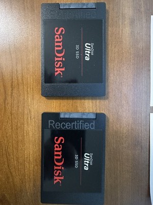 (2) SanDisk Ultra 3D 500GB 560MB/s SATA SSD SDSSDH3-500G (Recertified, Not Used)