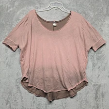 We The Free People Top Womens Sz Extra Small Pink Saturn Cotton Casual Dolman