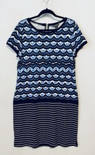 Tommy Bahama T Shirt Dress Womens Medium Blue Making Waves Pima Cotton Beachy