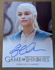 Game of Thrones Complete Volume 2 Emilia Clarke Blue Dress Autograph